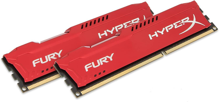 رم دسکتاپ 8GB گیگابایت کینگستون KINGSTON 1600MHz HyperX FURY CL10