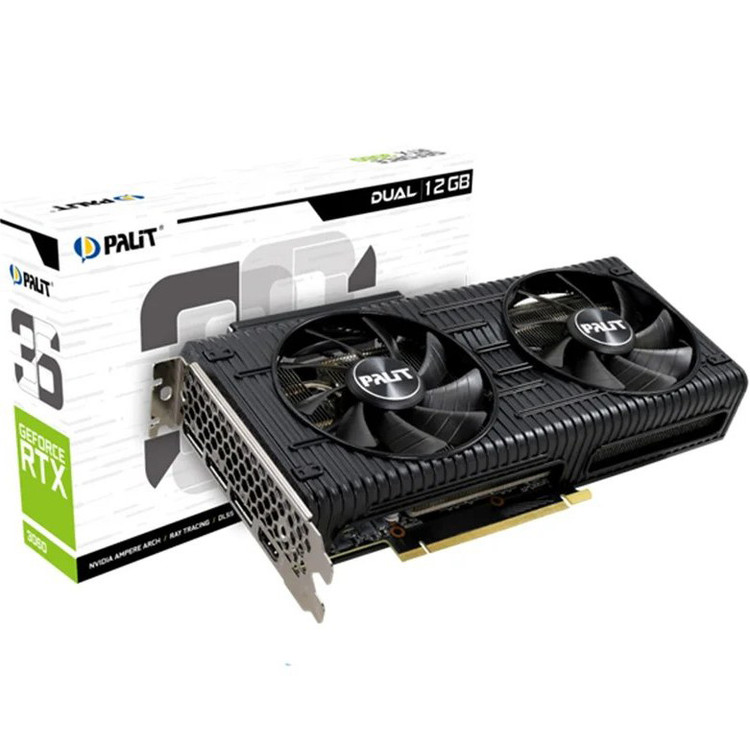 کارت گرافیک پالیت GeForce RTX 3060 Dual حافظه ۱۲ گیگابایت GDDR6